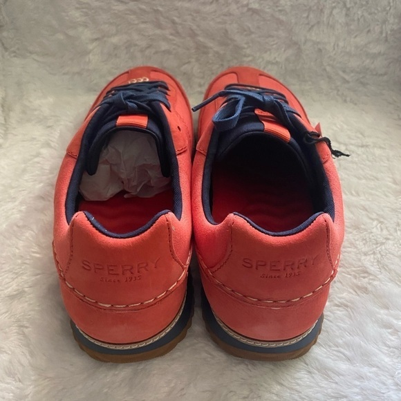 NEW mens Sperry PW Trainer Text Red size 11m - Picture 2 of 6